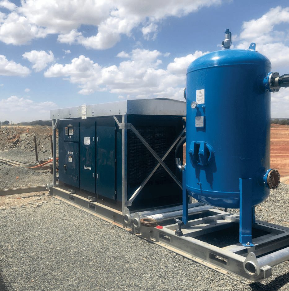 compressed air systems for mining